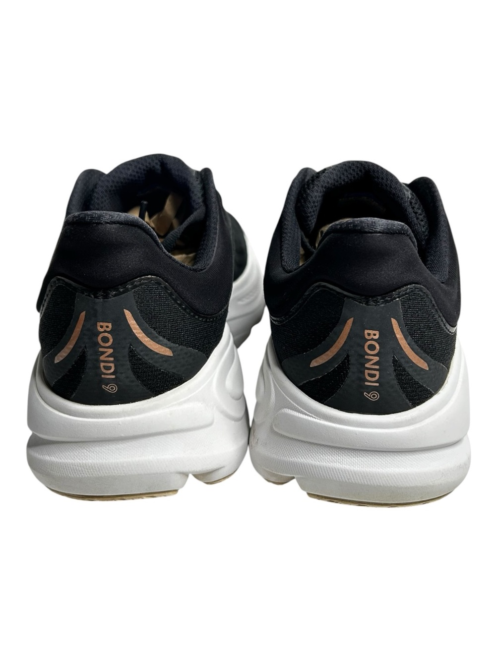 Hoka One One W Bondi 9 Running Shoes Black Rose Gold Womens Size 9.5 B - Picture 5 of 10
